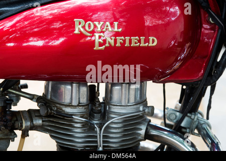 Royal Enfield 350 Bullet Motorrad. Made in India Stockfoto