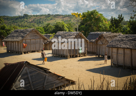 Dorf in Vatomandry Bezirk, Madagaskar Stockfoto