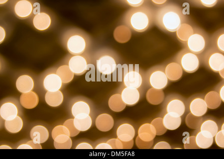 Alte historische Broadway Theater Festzelt Decke mit unscharfen defokussierten Bokeh blinkende Lichter Stockfoto