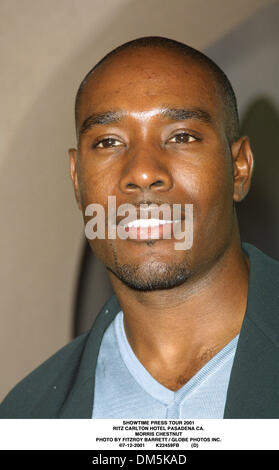 12. Juli 2001 - SHOWTIME Presse TOUR 2001.RITZ CARLTON HOTEL PASADENA CA... MORRIS CHESTNUT. FITZROY BARRETT / 12.07.2001 K22459FB (D) (Kredit-Bild: © Globe Photos/ZUMAPRESS.com) Stockfoto