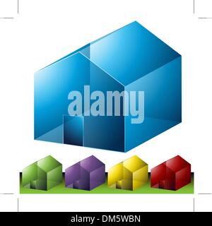 Wohngegend Icons Stock Vektor