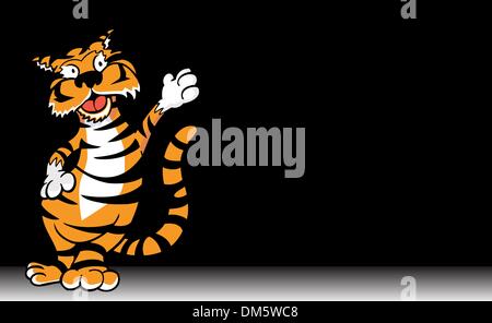 Tiger - Vorhang Stock Vektor