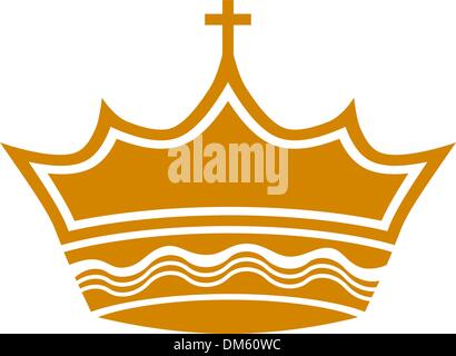 Royal Crown Cross Stock Vektor