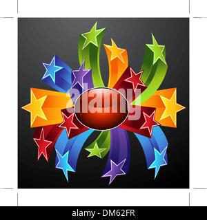 Sterne Explosion-Symbol Stock Vektor