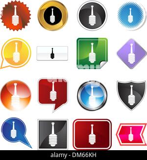 Mehrere Tasten - Kolben Stock Vektor