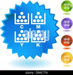 CMYK-Druck Stock Vektor