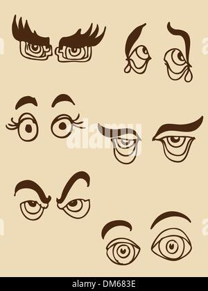 Augen Stock Vektor