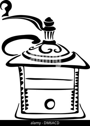 Schleifer - Kaffee Stock Vektor