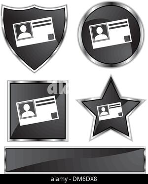 ID-Karte Stock Vektor