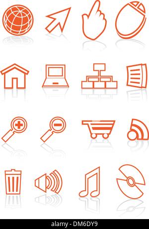 Web Icons Stock Vektor