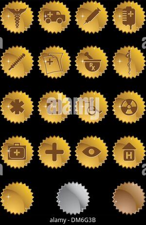 Medizinische Icon-Set Stock Vektor