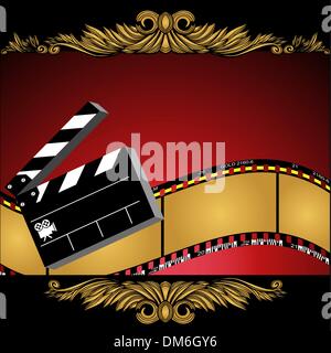 Filmhintergrund: Film Schiefer Reel Stock Vektor