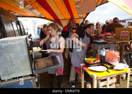 Karren Feinschmeckerfest in Holland Stockfoto