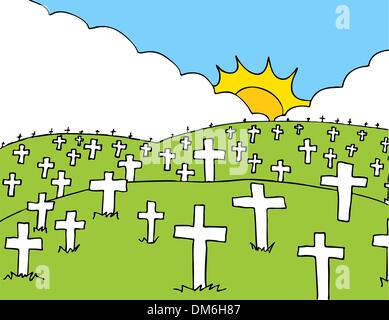 Friedhof Stock Vektor