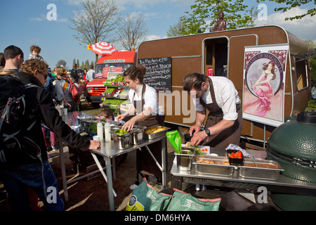 Karren Feinschmeckerfest in Holland Stockfoto