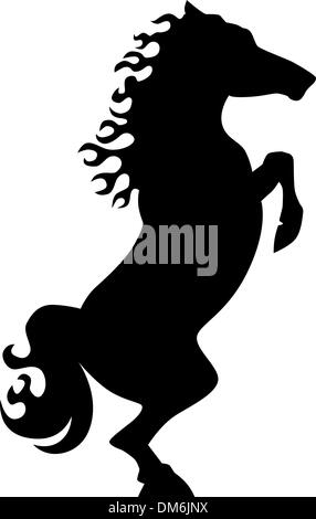 Hengst Pferd Symbol Stock Vektor