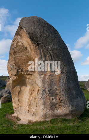 Die Elephant Rocks zwischen Ngapara und Duntroon, Waitaki Valley, Otago, Südinsel, Neuseeland. Stockfoto