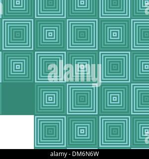 Quadrate Muster in abstrakten Stil. Stock Vektor
