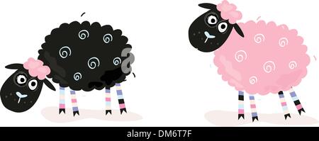 Cartoon-Schafe Stock Vektor