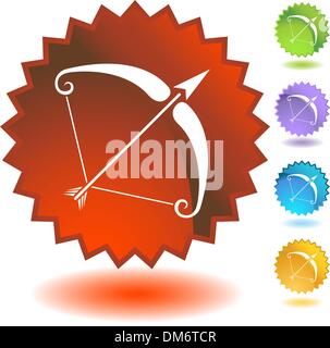 Label - Schütze Stock Vektor