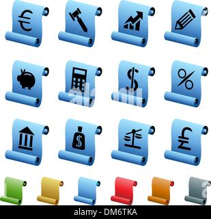 Banking-Tasten - Scroll Stock Vektor