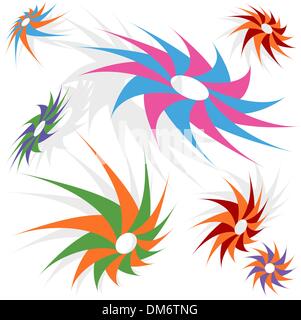 Scharfe Sterne Set Stock Vektor