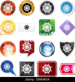 Schiff Steuerrad Stock Vektor