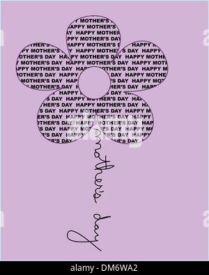 Muttertag Blumen Stock Vektor