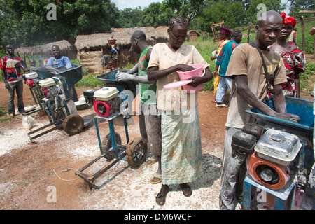 Markt in Bengambe Dorf Zentralafrikanische Republik Stockfoto