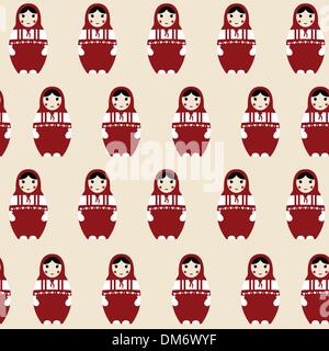 Russischen Matrjoschka Stock Vektor