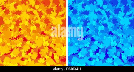 Herbst Ahornblätter bunte. Stock Vektor