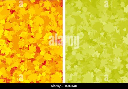 Herbst Ahornblätter bunte. Stock Vektor