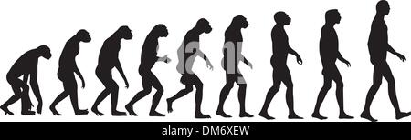 Evolution des Menschen Stock Vektor