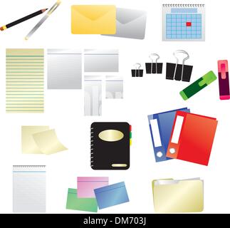 Office-Symbole Stock Vektor