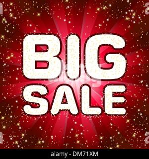 Big Verkauf Nachricht. EPS 8 Stock Vektor