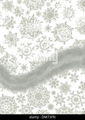 Eleganter Hintergrund mit Schneeflocken. EPS 8 Stock Vektor