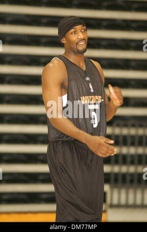 8. Oktober 2005; Richmond, VA, USA; GILBERT ARENAS der Washington Wizards vor einem Team Scrimmage am Siegal Center in Richmond. Obligatorische Credit: Foto von Tina Fultz/ZUMA Press. (©) Copyright 2005 von Tina Fultz Stockfoto