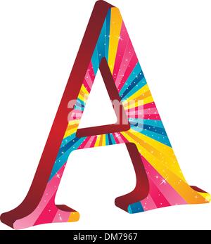 Alphabet-Farbe Stock Vektor
