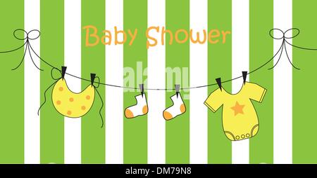 Baby-Dusche Stock Vektor