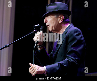 Leonard Cohen in Gamla Ullevi Göteborg, Schweden - 31.08.12 Stockfoto