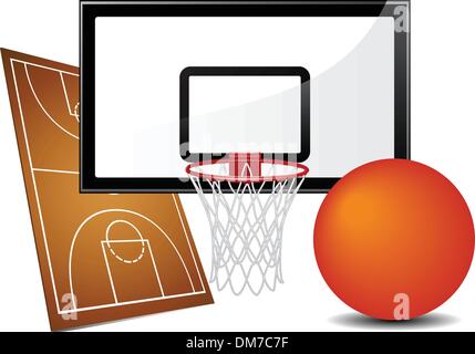 Basketball-Design-Elemente Stock Vektor