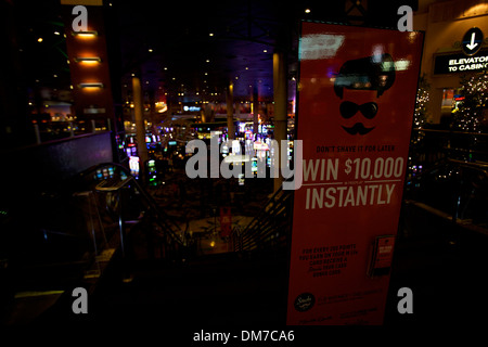 Spielautomaten im Caesars Palace Hotel und Casino, Las Vegas, Nevada, NV, Vereinigte Staaten von Amerika, USA, USA Stockfoto