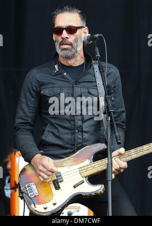 Brian O'Connor von Adlern des Death Metal Reading Festival 2012 - Performances - Tag drei Reading England - 26.08.12 Stockfoto