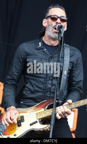 Brian O'Connor von Adlern des Death Metal Reading Festival 2012 - Performances - Tag drei Reading England - 26.08.12 Stockfoto