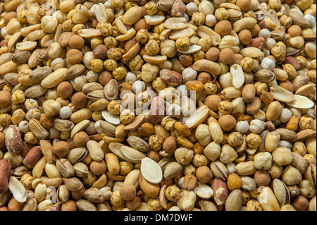 Nussmischung Hintergrund Stockfoto