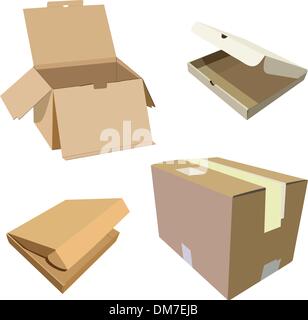 Realistische Darstellung der box Stock Vektor