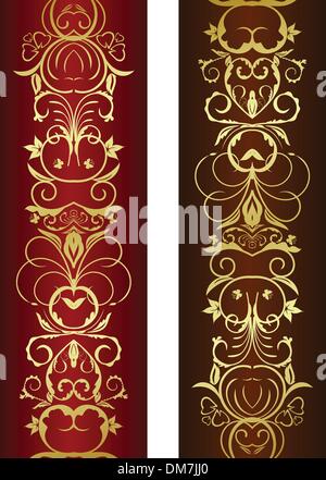 Vertikale floral ornament Stock Vektor