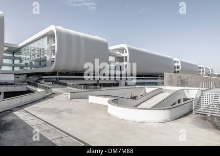 Vorderseite des Marriott Hotel am Flughafen Malpensa, Mailand, Lombardei, Italien, Europa Stockfoto