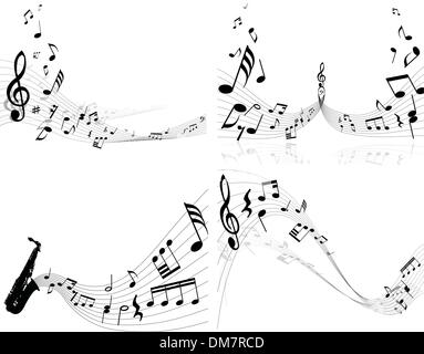 Satz von Notizen Sachen Stock Vektor