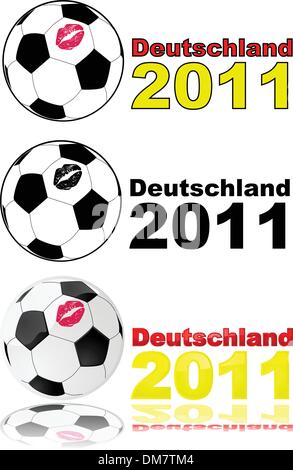 Frauenfußball Deutschland 2011 Stock Vektor